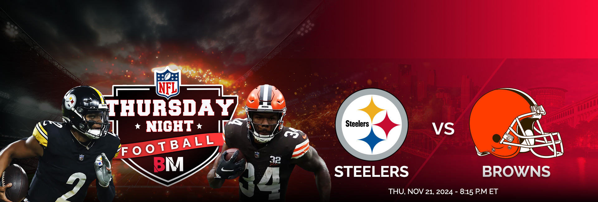 NFL TNF - WEEK 12 - Pittsburgh Steelers vs Cleveland Browns