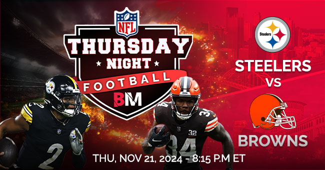 NFL TNF - WEEK 12 - Pittsburgh Steelers vs Cleveland Browns