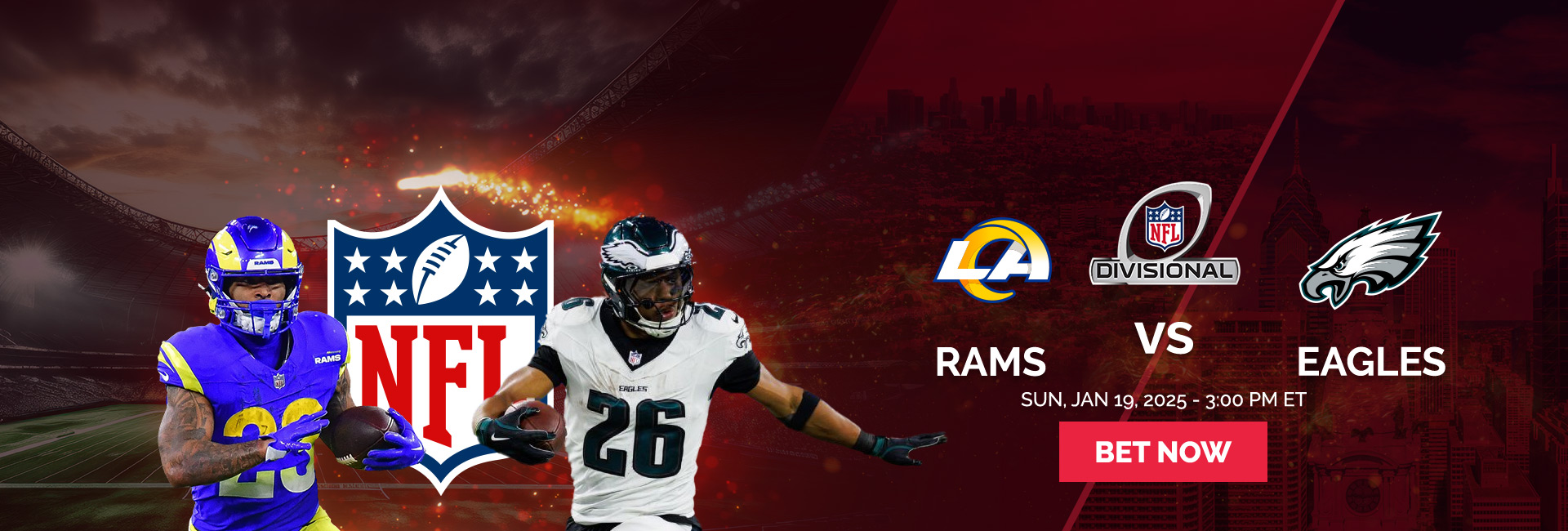 NFL - Divisional Round NFC Rams vs Eagles